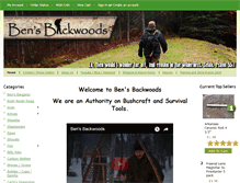 Tablet Screenshot of bensbackwoods.com